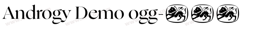 Androgy Demo ogg字体转换